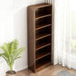 Closed Back Modern Style Bookshelf Wood Bookcase for Home Office