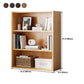Closed Back Modern Style Bookshelf Wood Bookcase for Home Office