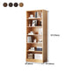 Closed Back Modern Style Bookshelf Wood Bookcase for Home Office