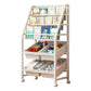 Metal Ladder Bookcase Vertical Shelf Bookcase for Study Room