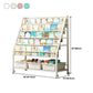 Metal Ladder Bookcase Vertical Shelf Bookcase for Study Room