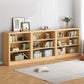 40.55"H Bookshelf Scandinavian Style Closed Back Bookcase for Home and Office