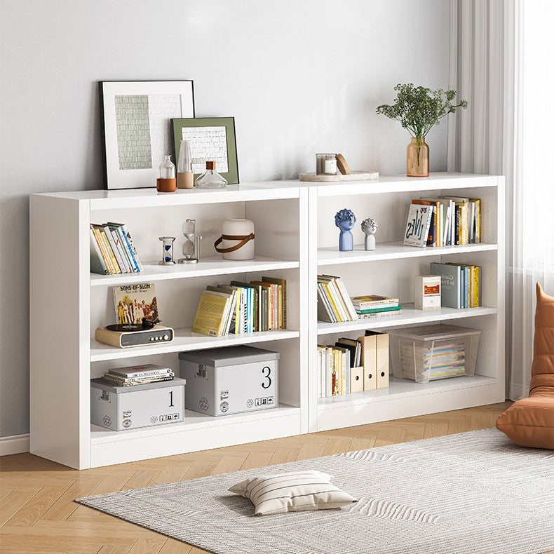 40.55"H Bookshelf Scandinavian Style Closed Back Bookcase for Home and Office