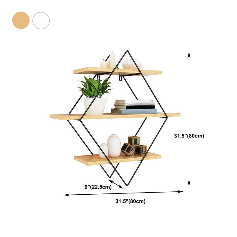 フローティングシェルフ本棚の木製と金属製の本の棚のための棚