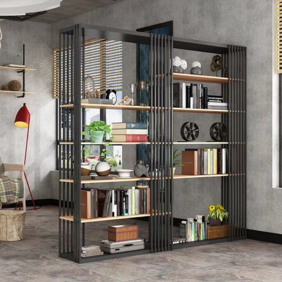 Black Color Modern Style Bookshelf Metal Bookcase for Home Use Clearhalo 'Bookcases' 'furn' 'furn_bookcases' 'Furniture' 'Office Furniture' 5249359