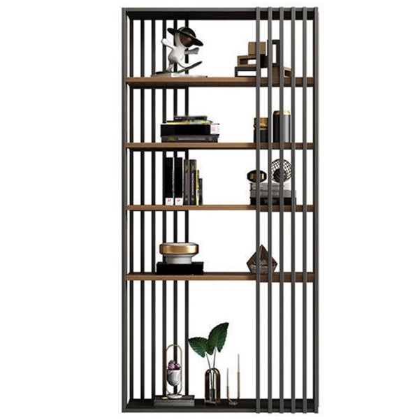 Black Color Modern Style Bookshelf Metal Bookcase for Home Use Black Clearhalo 'Bookcases' 'furn' 'furn_bookcases' 'Furniture' 'Office Furniture' 5249360