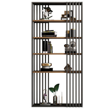 Black Color Modern Style Bookshelf Metal Bookcase for Home Use Black Clearhalo 'Bookcases' 'furn' 'furn_bookcases' 'Furniture' 'Office Furniture' 5249360