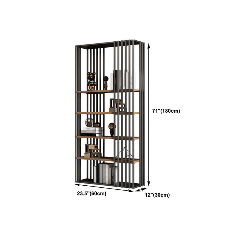 Black Color Modern Style Bookshelf Metal Bookcase for Home Use Clearhalo 'Bookcases' 'furn' 'furn_bookcases' 'Furniture' 'Office Furniture' 5249366