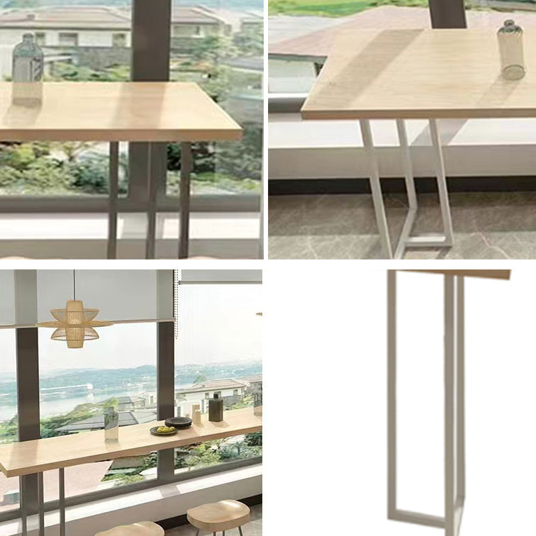 Luxury Rectangle Solid Wood Bar Table Set 1/4/6 Pieces Counter Table with Backless Stools Clearhalo 'Bar Furniture' 'furn' 'furn_home_bar_bar_sets' 'Furniture' 'Home Bars & Bar Sets' 'home_bar_bar_sets' 'Kitchen & Dining Furniture' 5249411