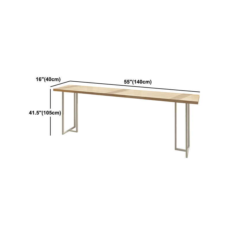 Luxury Rectangle Solid Wood Bar Table Set 1/4/6 Pieces Counter Table with Backless Stools Clearhalo 'Bar Furniture' 'furn' 'furn_home_bar_bar_sets' 'Furniture' 'Home Bars & Bar Sets' 'home_bar_bar_sets' 'Kitchen & Dining Furniture' 5249415