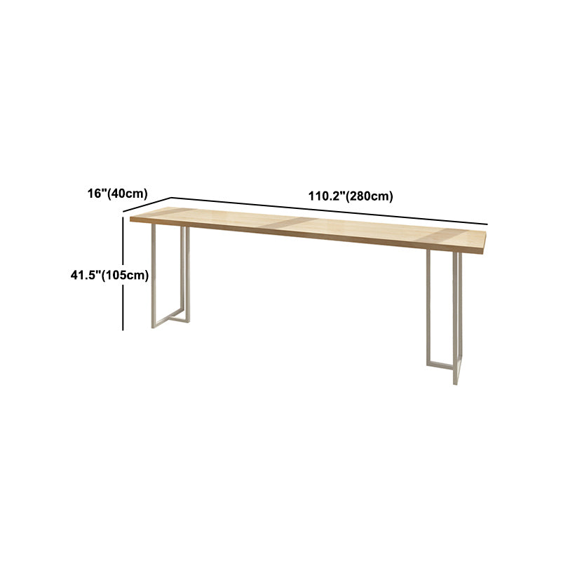 Luxury Rectangle Solid Wood Bar Table Set 1/4/6 Pieces Counter Table with Backless Stools Clearhalo 'Bar Furniture' 'furn' 'furn_home_bar_bar_sets' 'Furniture' 'Home Bars & Bar Sets' 'home_bar_bar_sets' 'Kitchen & Dining Furniture' 5249422