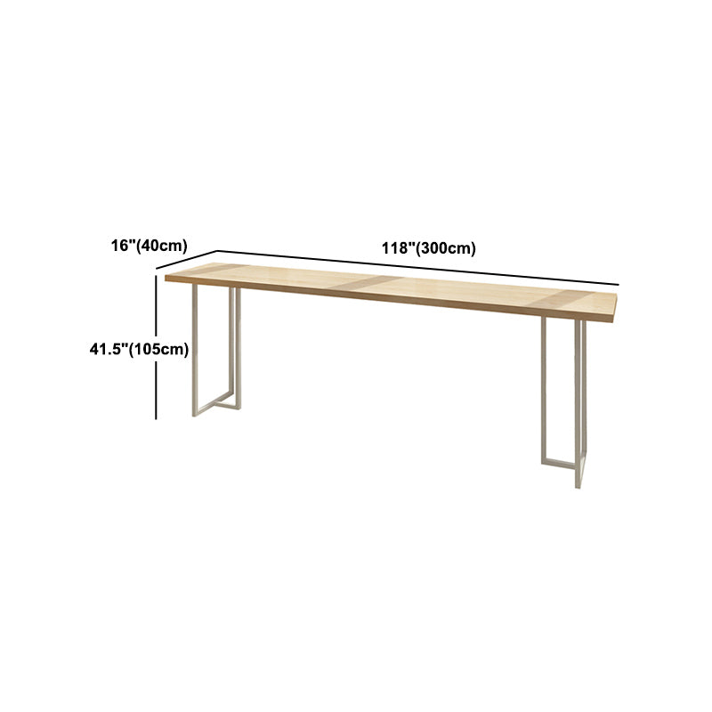 Luxury Rectangle Solid Wood Bar Table Set 1/4/6 Pieces Counter Table with Backless Stools Clearhalo 'Bar Furniture' 'furn' 'furn_home_bar_bar_sets' 'Furniture' 'Home Bars & Bar Sets' 'home_bar_bar_sets' 'Kitchen & Dining Furniture' 5249423