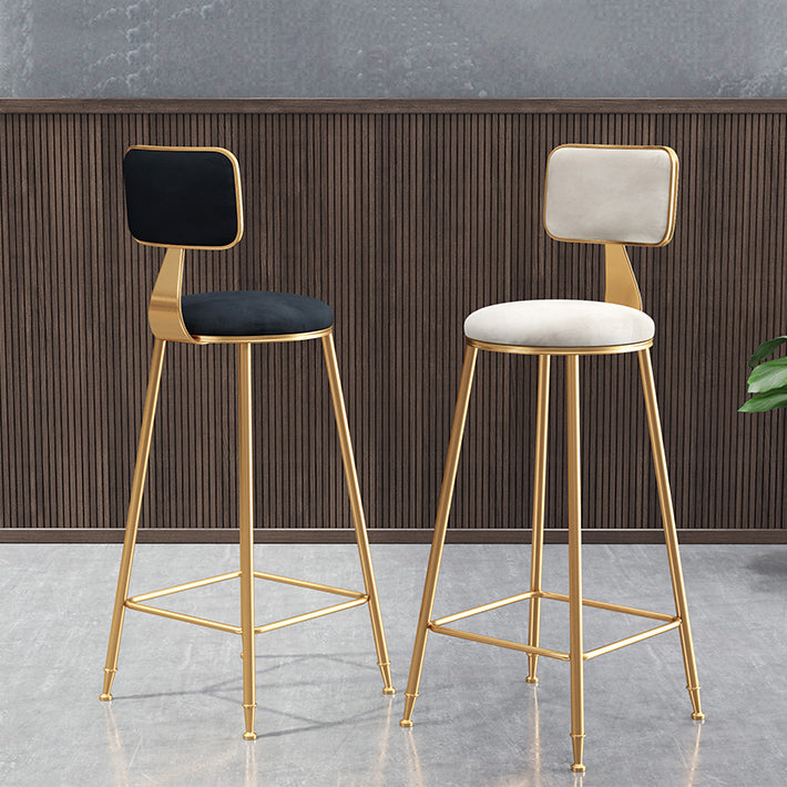 Sgabello da bar del negozio di ferro da banco di ferro senza braccio corniso