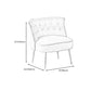 22,83 "l x 23,62" w x 27,55 "H moderno sedia accento di divano a bracciale per soggiorno