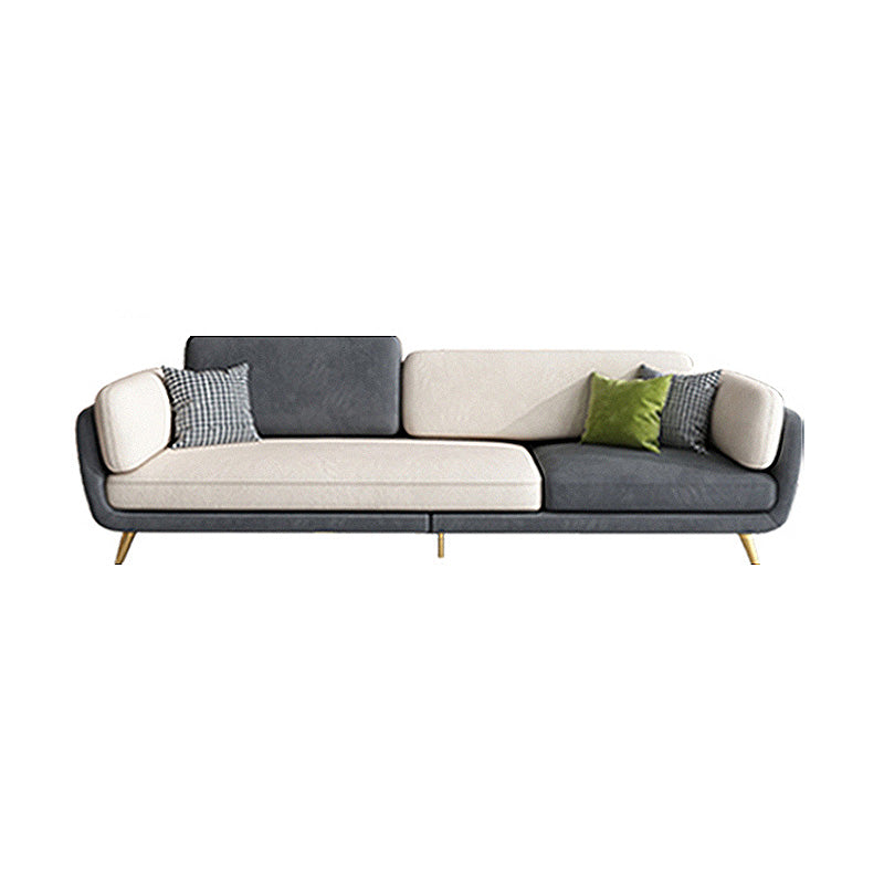 Skandinavische weiße Kissen -Oberarm -Sofa/Abschnitt mit abnehmbaren Kissen