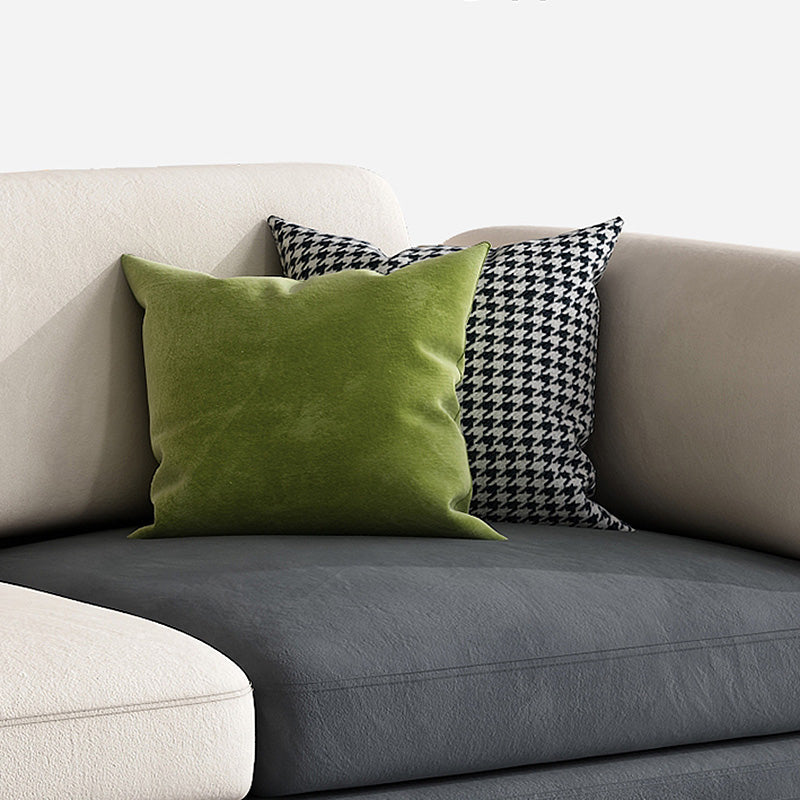 Coupure de haut de l'oreiller blanc scandinave avec coussins amovibles avec des coussins amovibles