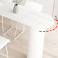 Stone Bar Dining Table Modern Bar Table with Double Pedestal for Dining Room Kitchen Clearhalo 'Bar Furniture' 'Bar Tables' 'bar_tables' 'furn' 'furn_bar_tables' 'Furniture' 'furniture_bar_tables' 'Kitchen & Dining Furniture' 5255084