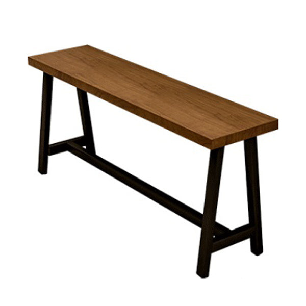 Mesa de comedor de acento de caballete industrial rectángulo de patio cubierto mesa de bar de patio