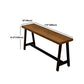 Mesa de comedor de acento de caballete industrial rectángulo de patio cubierto mesa de bar de patio