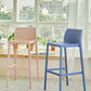 Backorst moderno sgabello da bar in plastica da bar scavato in plastica con 4 gambe