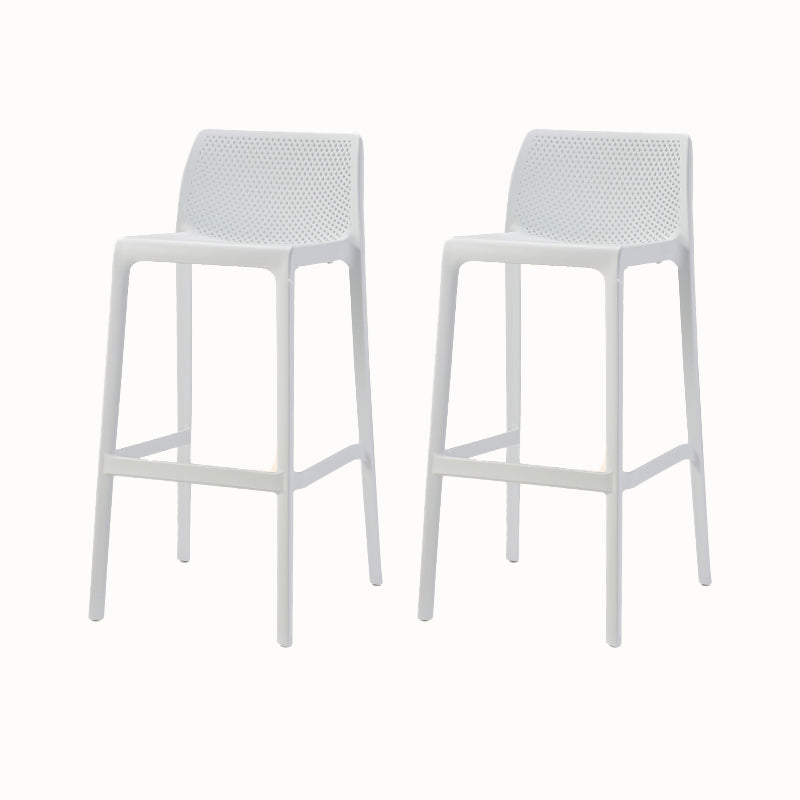 Backorst moderno sgabello da bar in plastica da bar scavato in plastica con 4 gambe
