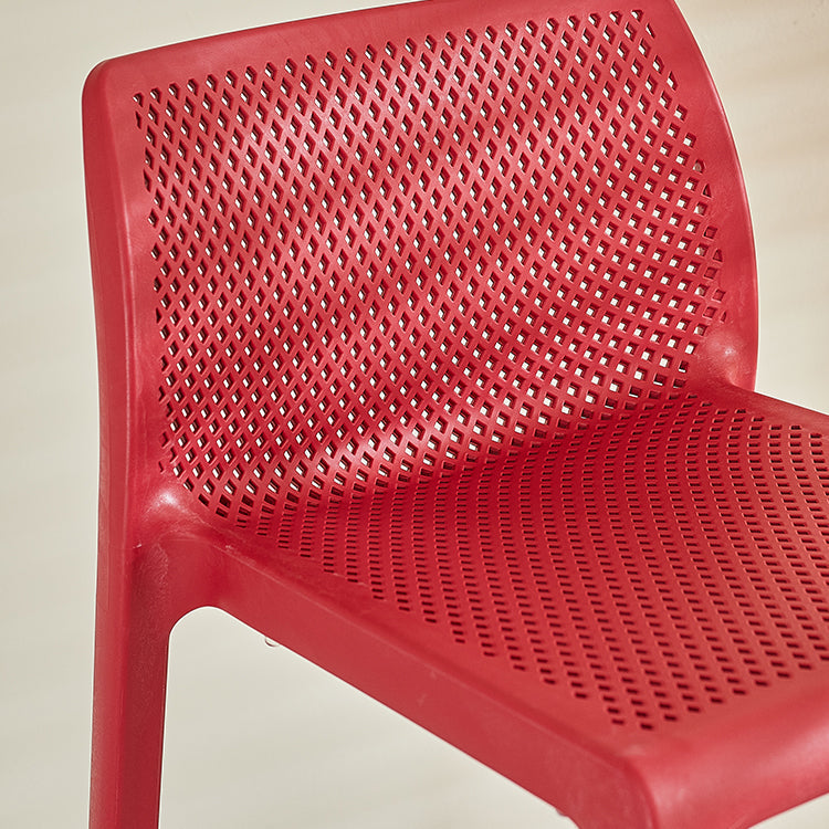 Backorst moderno sgabello da bar in plastica da bar scavato in plastica con 4 gambe