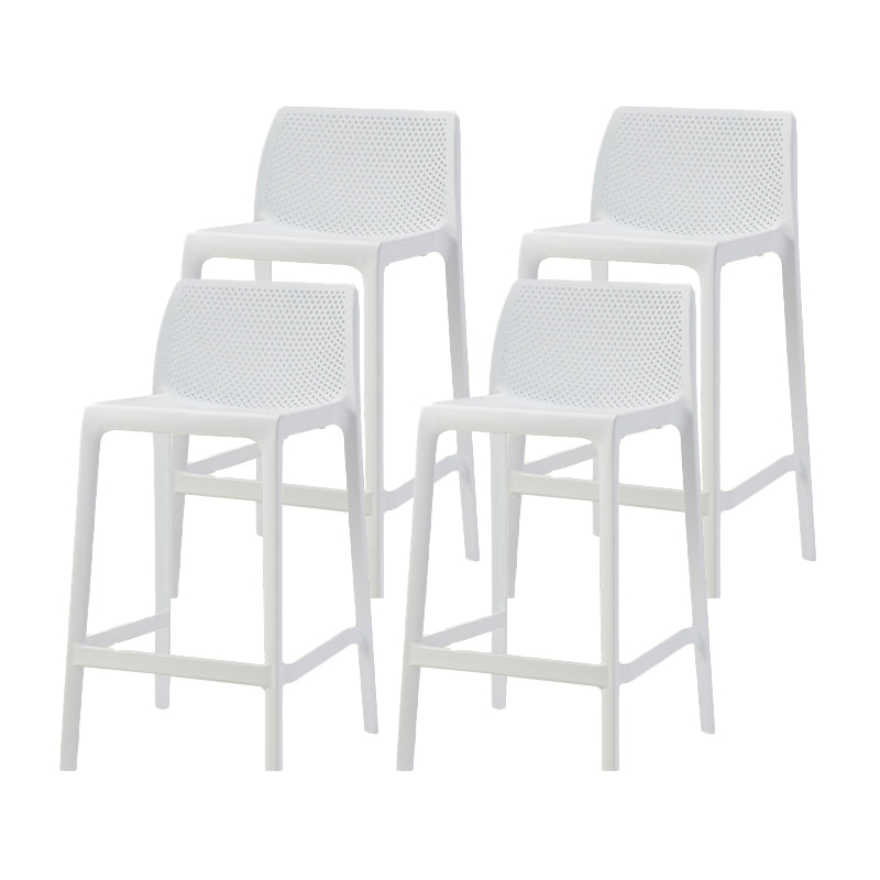 Backorst moderno sgabello da bar in plastica da bar scavato in plastica con 4 gambe