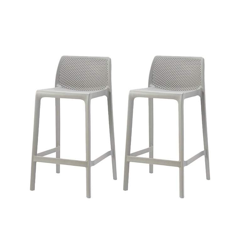 Backorst moderno sgabello da bar in plastica da bar scavato in plastica con 4 gambe