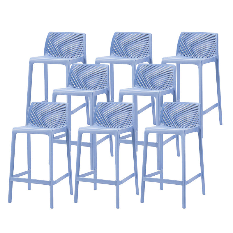 Backorst moderno sgabello da bar in plastica da bar scavato in plastica con 4 gambe