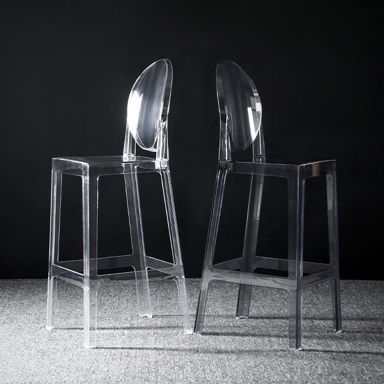 Speisesaal Moderner Acryl Barhocker 4 -Legs Barhocker mit Pedal