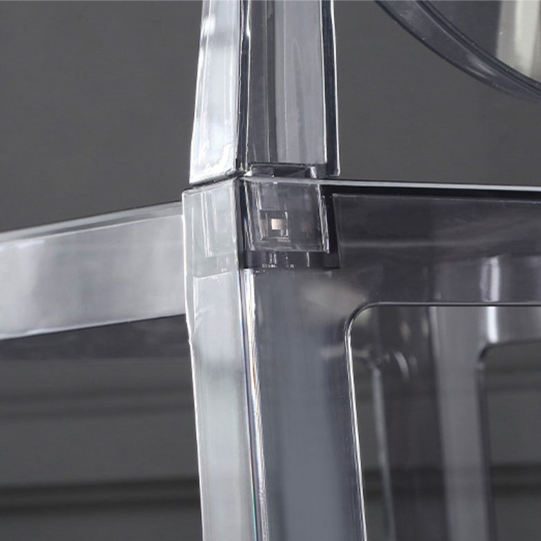 ダイニングルームモダンアクリルバースツール4脚バースツール付きペダル