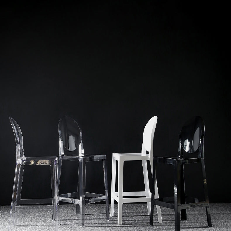 Speisesaal Moderner Acryl Barhocker 4 -Legs Barhocker mit Pedal