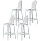 Speisesaal Moderner Acryl Barhocker 4 -Legs Barhocker mit Pedal