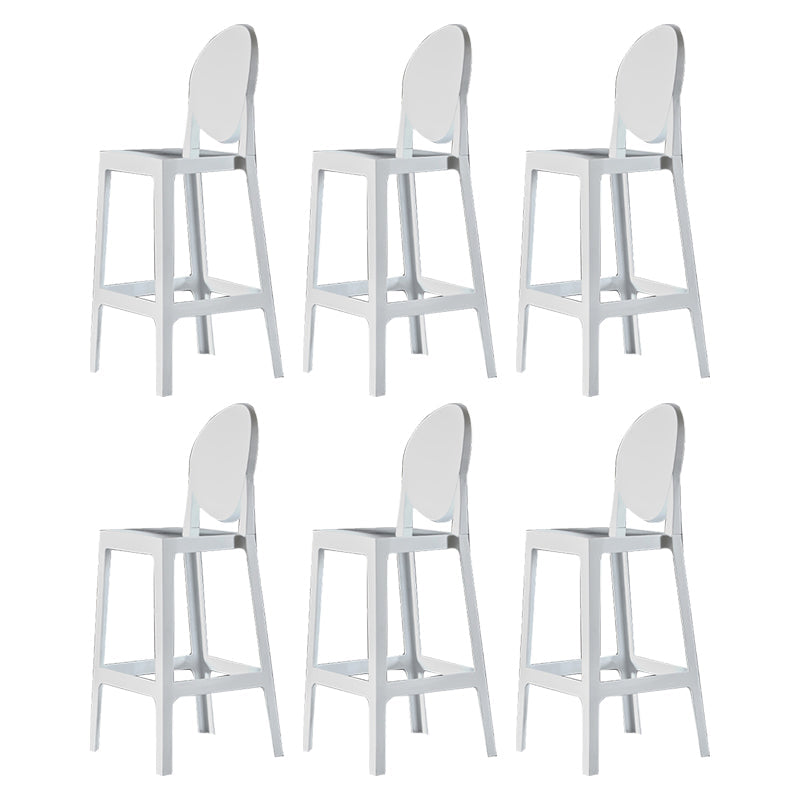 Speisesaal Moderner Acryl Barhocker 4 -Legs Barhocker mit Pedal