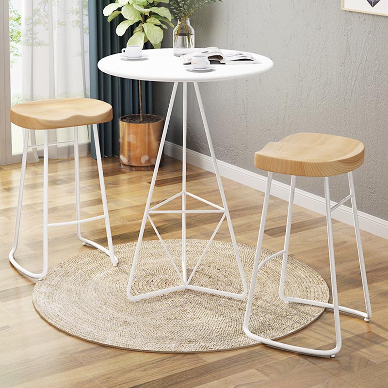 Modern Saddle Seat Bar-stool Solid Wood Counter Bar Stool for Home Clearhalo 'Bar Furniture' 'Bar Stools' 'bar_stools' 'furn' 'furn_bar_stools' 'Furniture' 'Kitchen & Dining Furniture' 5255763