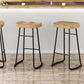 Modern Saddle Seat Bar-stool Solid Wood Counter Bar Stool for Home Clearhalo 'Bar Furniture' 'Bar Stools' 'bar_stools' 'furn' 'furn_bar_stools' 'Furniture' 'Kitchen & Dining Furniture' 5255765