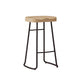 Modern Saddle Seat Bar-stool Solid Wood Counter Bar Stool for Home Clearhalo 'Bar Furniture' 'Bar Stools' 'bar_stools' 'furn' 'furn_bar_stools' 'Furniture' 'Kitchen & Dining Furniture' 5255774