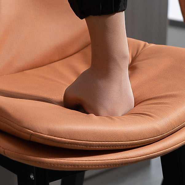 Moderne rubberwood voetsteun barkruk lage rug restaurant ontlasting