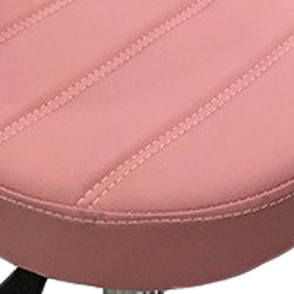 Tabouret de bar en cuir PU de style soulevé de style contemporain avec des jambes en métal