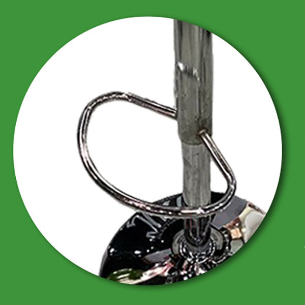 Tabouret de bar en cuir PU de style soulevé de style contemporain avec des jambes en métal