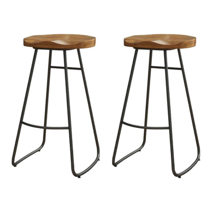 Recangle industriel Table de table en bois massif en bois massif 1/2/5/6