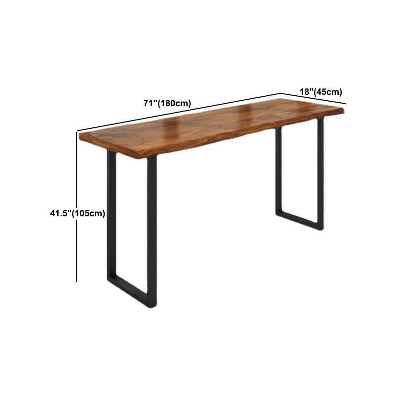 Recangle industriel Table de table en bois massif en bois massif 1/2/5/6