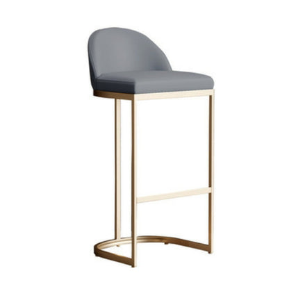 1/5 Pieces Glam Bar Table Set Rectangle Bistro Set with White Faux Marble Top Grey 26"H Stool (Single) Clearhalo 'Bar Furniture' 'furn' 'furn_home_bar_bar_sets' 'Furniture' 'Home Bars & Bar Sets' 'home_bar_bar_sets' 'Kitchen & Dining Furniture' 5256060