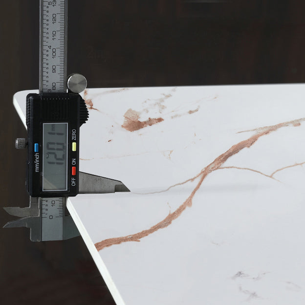 Modern Black Rectangle Dining Table Set 1/4/5/7 Pieces Dinette Set with Sintered Stone Top