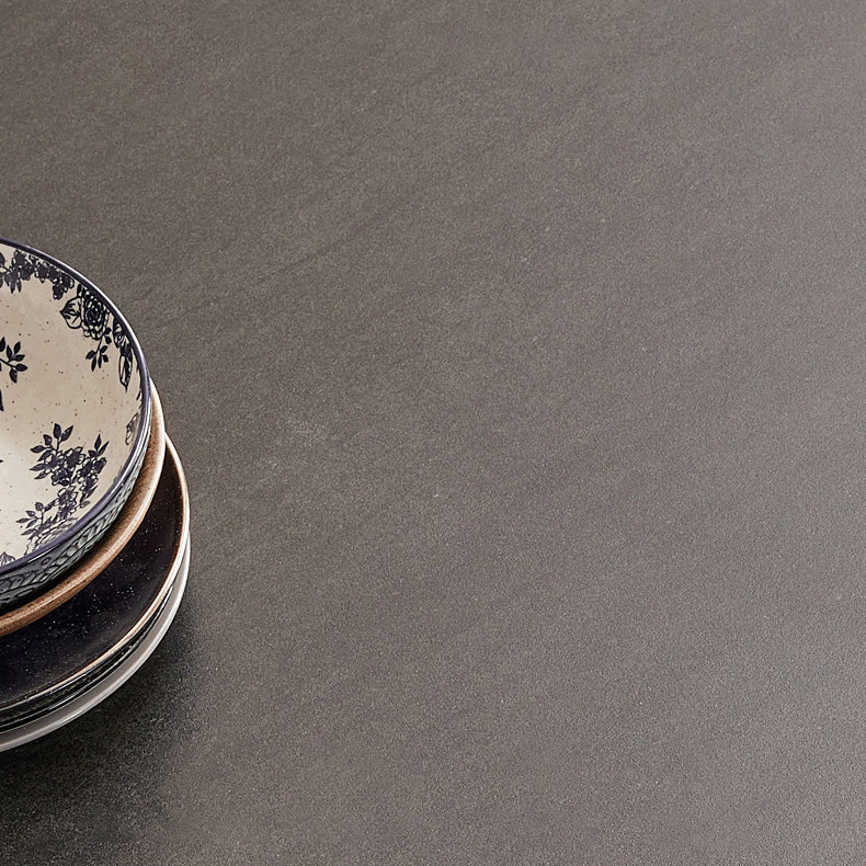 Modern Black Rectangle Dining Table Set 1/4/5/7 Pieces Dinette Set with Sintered Stone Top