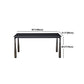 Modern Black Rectangle Dining Table Set 1/4/5/7 Pieces Dinette Set with Sintered Stone Top