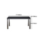 Modern Black Rectangle Dining Table Set 1/4/5/7 Pieces Dinette Set with Sintered Stone Top