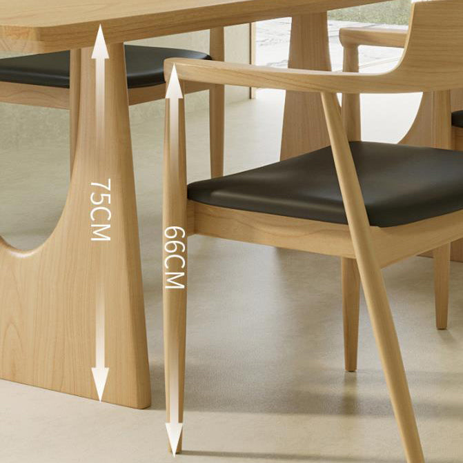 Modern Solid Wood Dining Room Set 1/2/4/5/7 Pieces Pine Dining Room Chair Set Clearhalo 'Dining Room Sets' 'Dining Tables & Seating' 'dining_room_set' 'furn' 'furn_dining_room_set' 'Furniture' 'Kitchen & Dining Furniture' 5256111