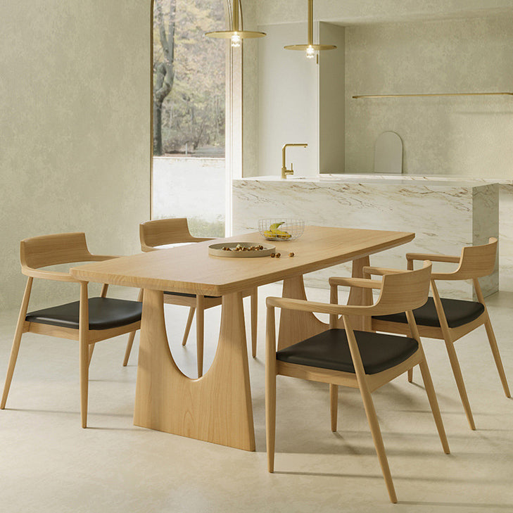 Modern Solid Wood Dining Room Set 1/2/4/5/7 Pieces Pine Dining Room Chair Set Clearhalo 'Dining Room Sets' 'Dining Tables & Seating' 'dining_room_set' 'furn' 'furn_dining_room_set' 'Furniture' 'Kitchen & Dining Furniture' 5256113