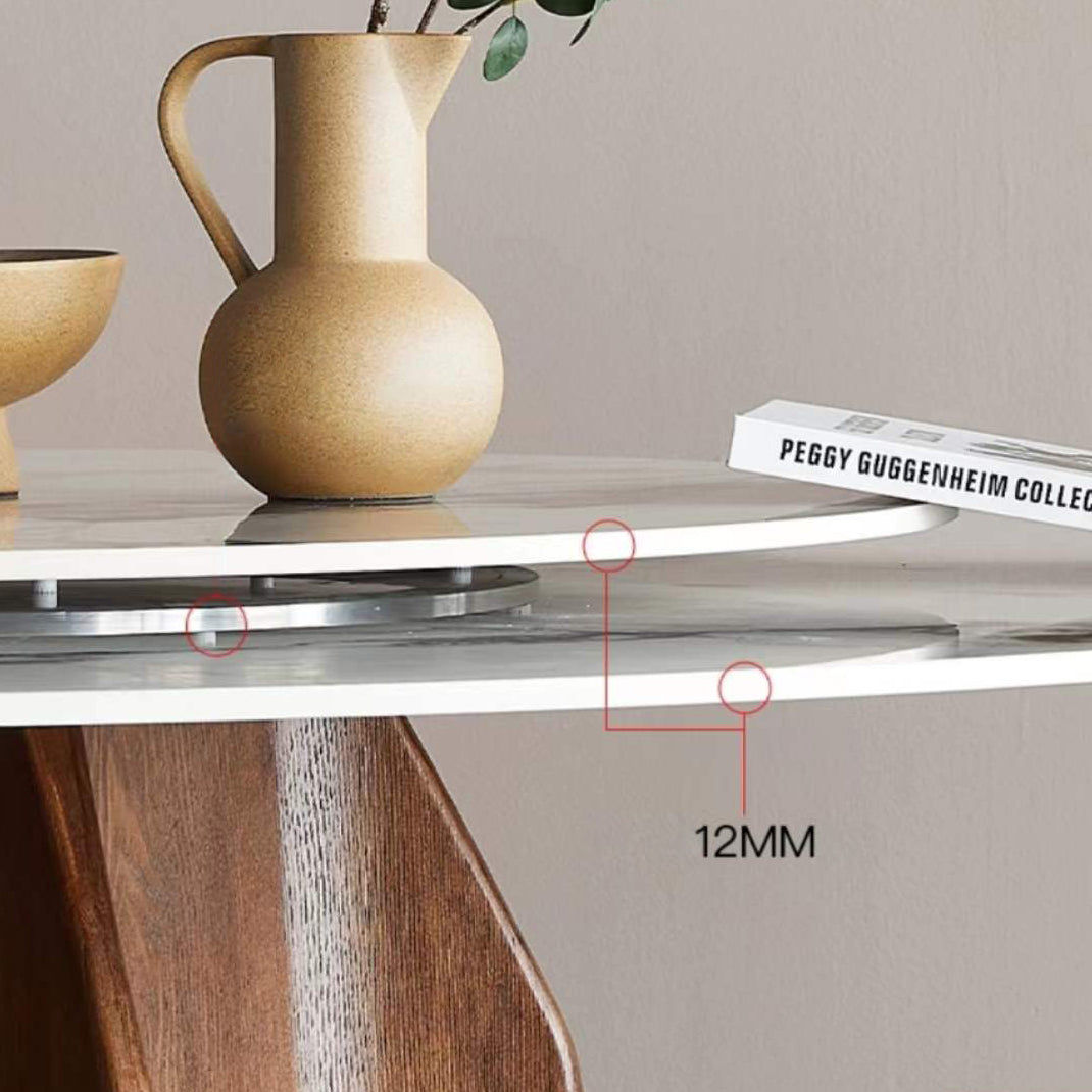 Modern Sintered Stone Dining Round Table Set 1/2/4/7 Pieces Dining Set Clearhalo 'Dining Room Sets' 'Dining Tables & Seating' 'dining_room_set' 'furn' 'furn_dining_room_set' 'Furniture' 'Kitchen & Dining Furniture' 5256135